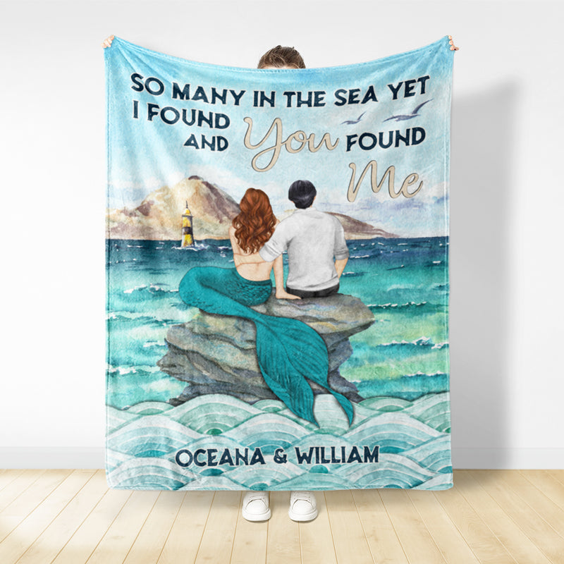 So Many In The Sea - Gift For Couple - Personalized Custom Fleece Blanket