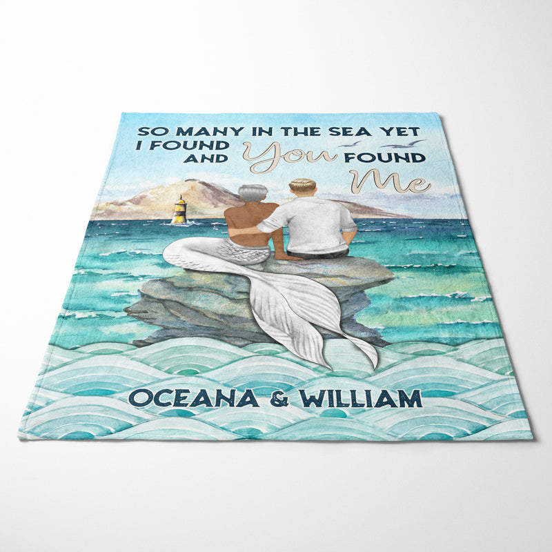 So Many In The Sea - Gift For Couple - Personalized Custom Fleece Blanket