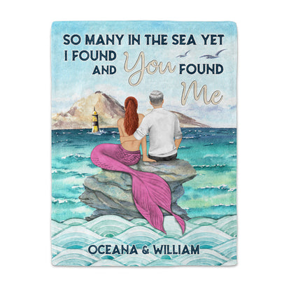 So Many In The Sea - Gift For Couple - Personalized Custom Fleece Blanket