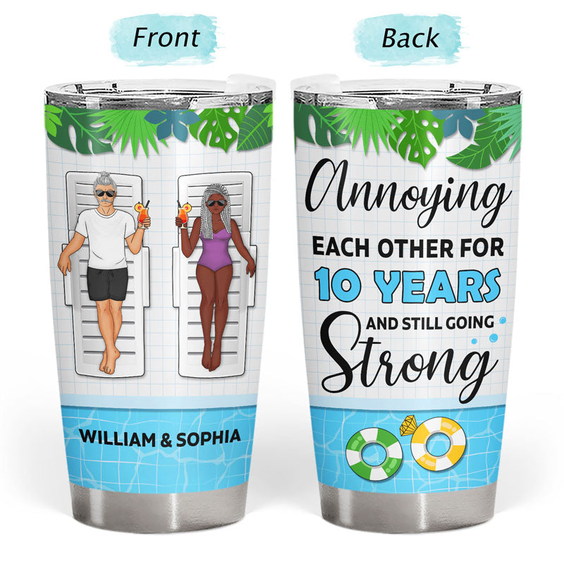 Annoying Each Other Pool - Gift For Couples - Personalized Custom Tumbler
