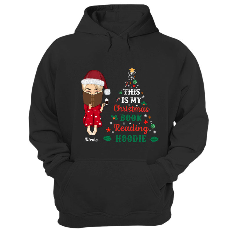 Christmas Reading My Christmas Books Reading Hoodie - Personalized Custom Hoodie