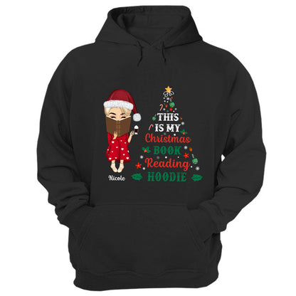 Christmas Reading My Christmas Books Reading Hoodie - Personalized Custom Hoodie