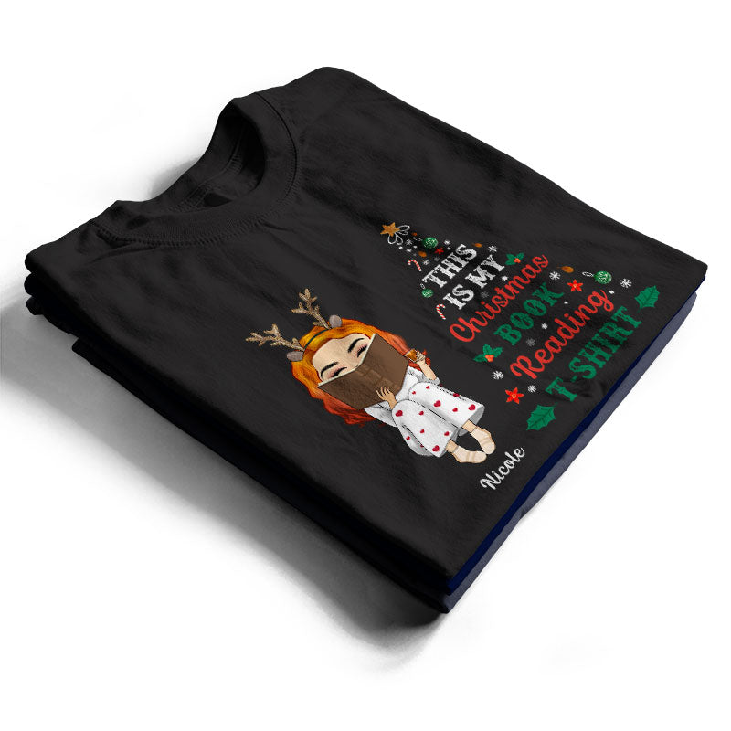 Christmas Reading My Christmas Books Reading Hoodie - Personalized Custom Hoodie