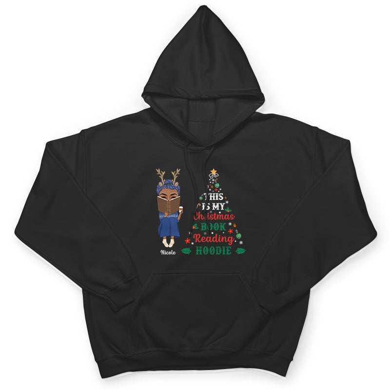 Christmas Reading My Christmas Books Reading Hoodie - Personalized Custom Hoodie