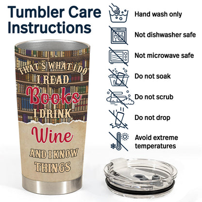 Reading Just A Girl Boy Who Loves Books - Personalized Custom Tumbler