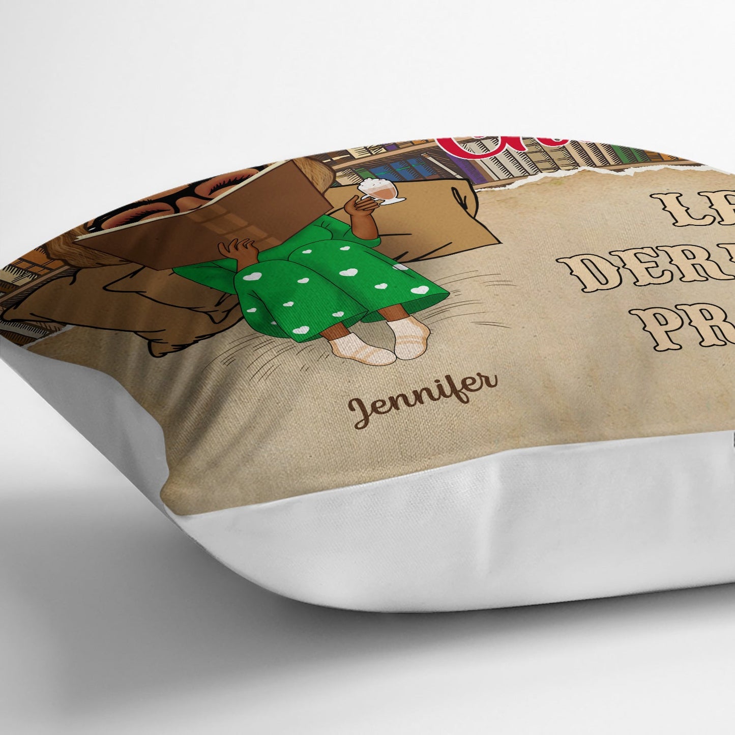 Reading French Tout Simplement Passionnée De Lecture - Oreiller Personnalisé