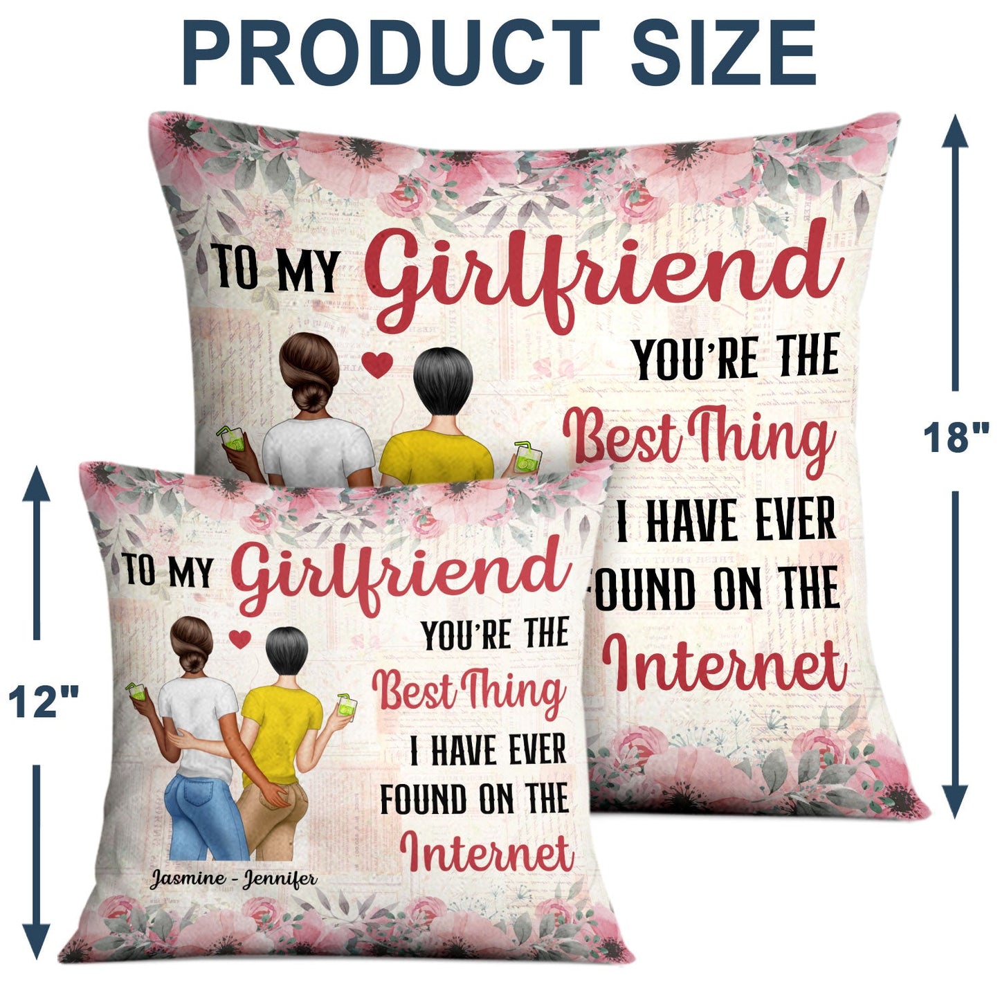 Couple Best Thing Found On Internet - Gift For Couple - Personalized Custom Pillow