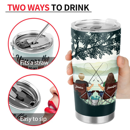 Rod To My Reel - Gift For Couples - Personalized Tumbler