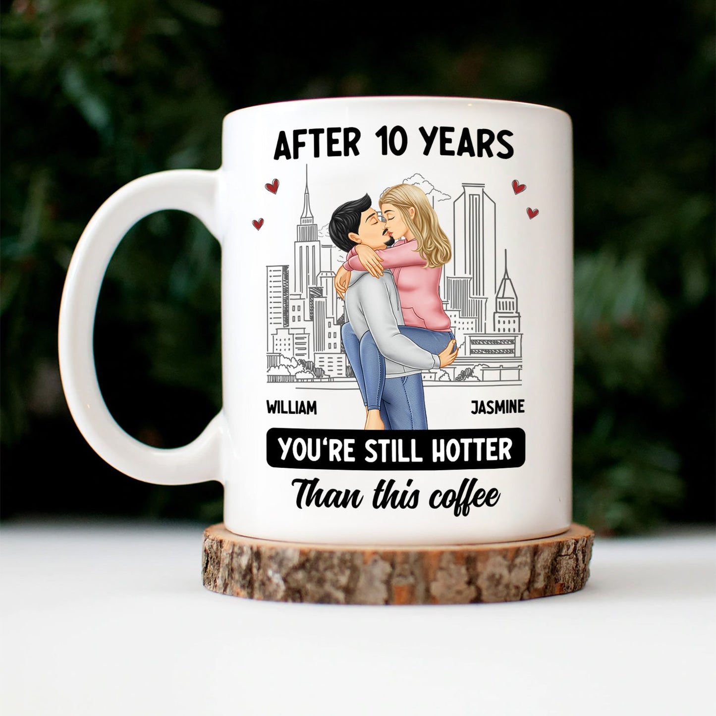 Couple Kissing After Years Hotter Than This Coffee - Gift For Couples - Personalized Mug