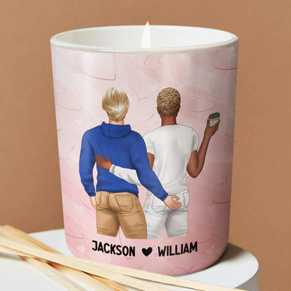 Light Me When You Want - Gift For Couples - Personalized Scented Candle With Wooden Lid