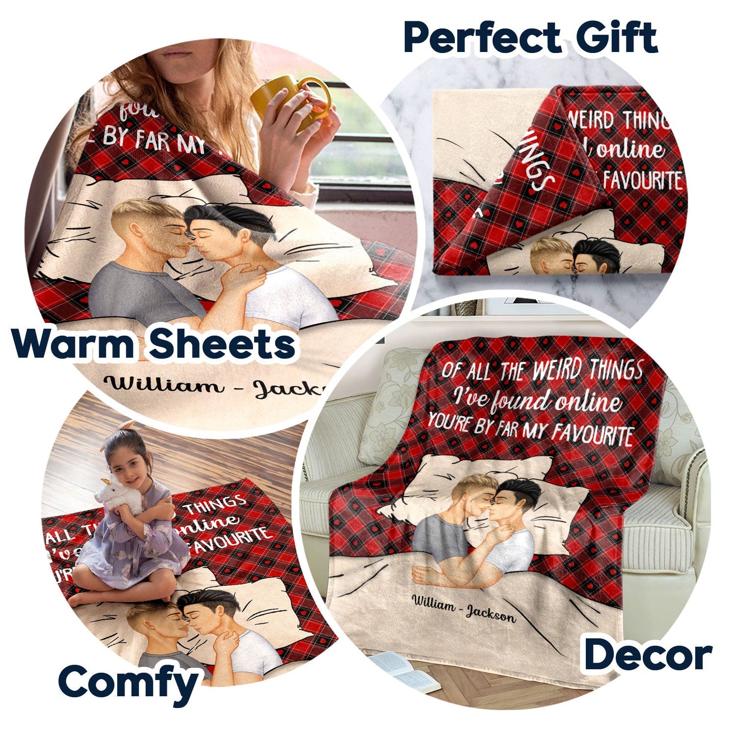 Couple You Are My Favorite By Far - Gift For Couples - Personalized Fleece Blanket
