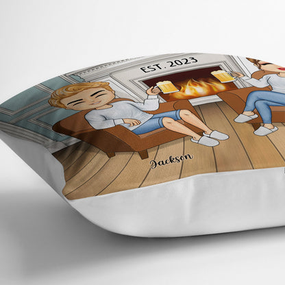 Glad You Tricked Me - Gift For Couples - Personalized Pillow