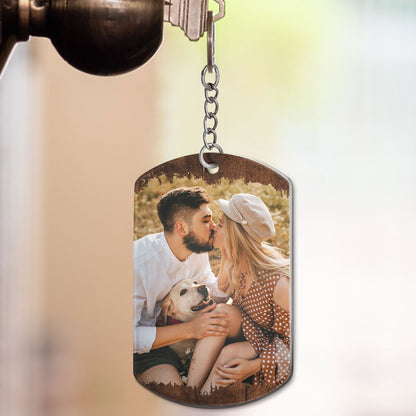 Custom Photo No One Else Will Tolerate Me - Gift For Couples - Personalized Aluminum Keychain