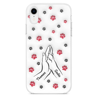 Paw And Hand - Personalized Custom 3D Inflated Effect Phone Case