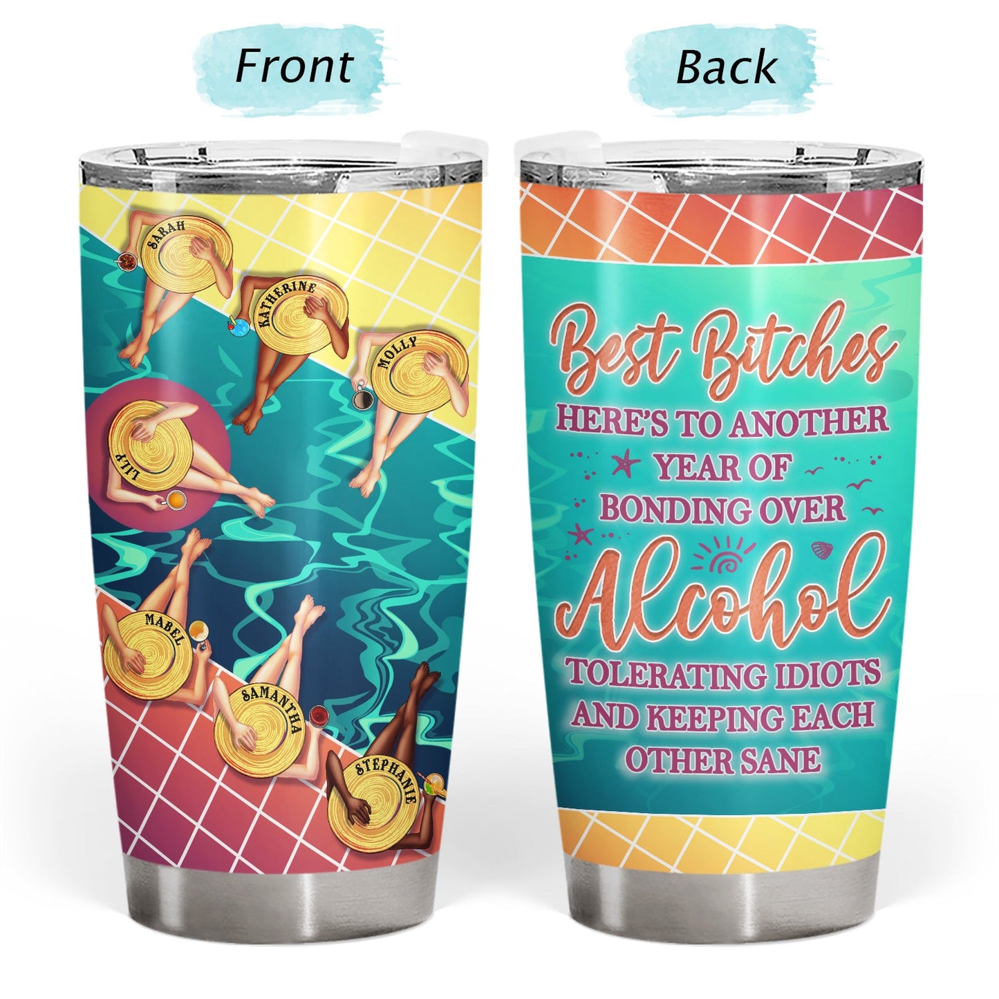 Best Friends Are The Sisters We Choose - Birthday, Loving Gifts For Friends, Besties, Soul Sisters, BFF - Personalized Custom Tumbler