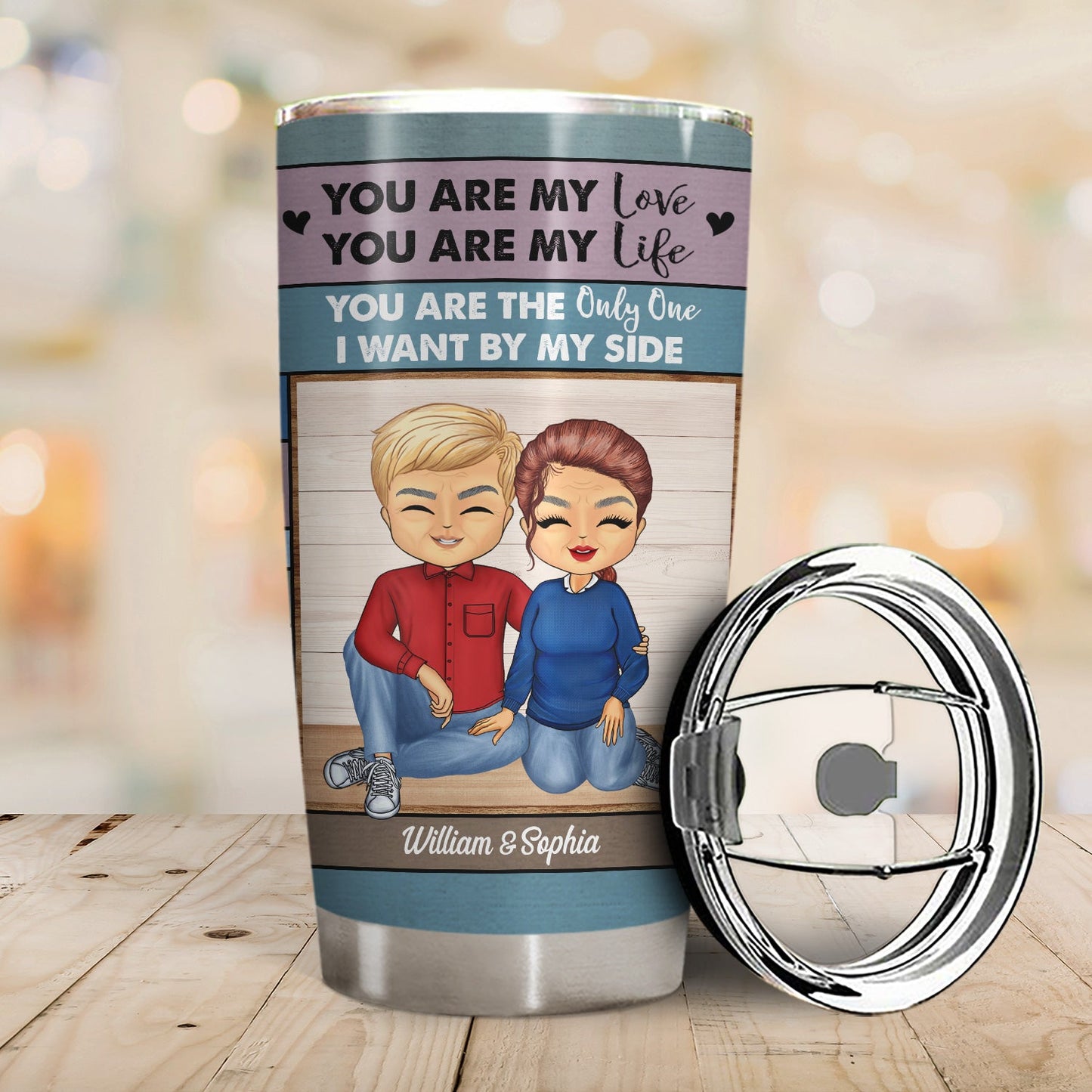 You Are My Love I Married You Because I Can't Live Without You - Anniversary, Loving Gift For Couples, Husband, Wife - Personalized Custom Tumbler