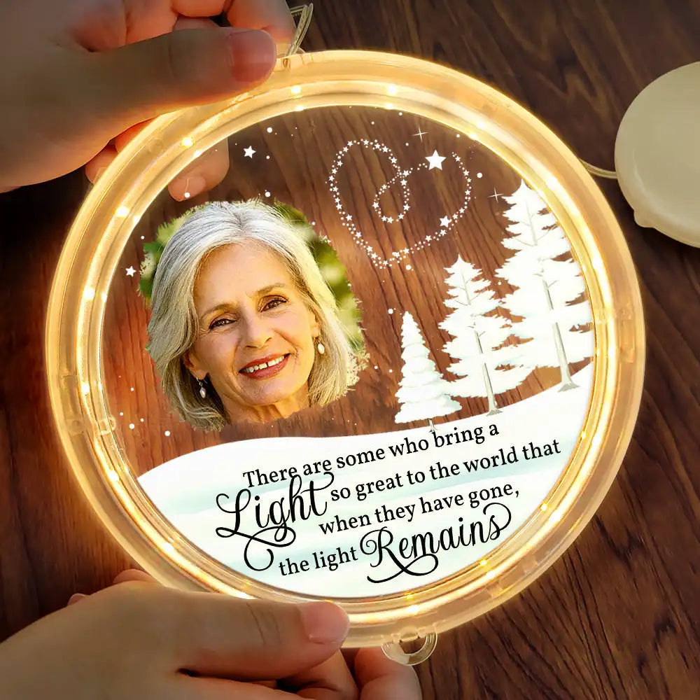 Custom Photo Memorial There Are Some Who Bring A Light - Personalized LED Pendant Light