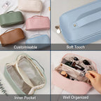 All My Cruise Crap - Personalized Embroidered Leather Makeup Bag