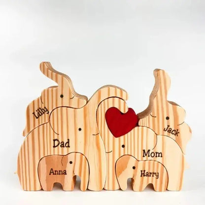 MakeZBright Wood Elephant Wooden Puzzle The Next Custom Gift