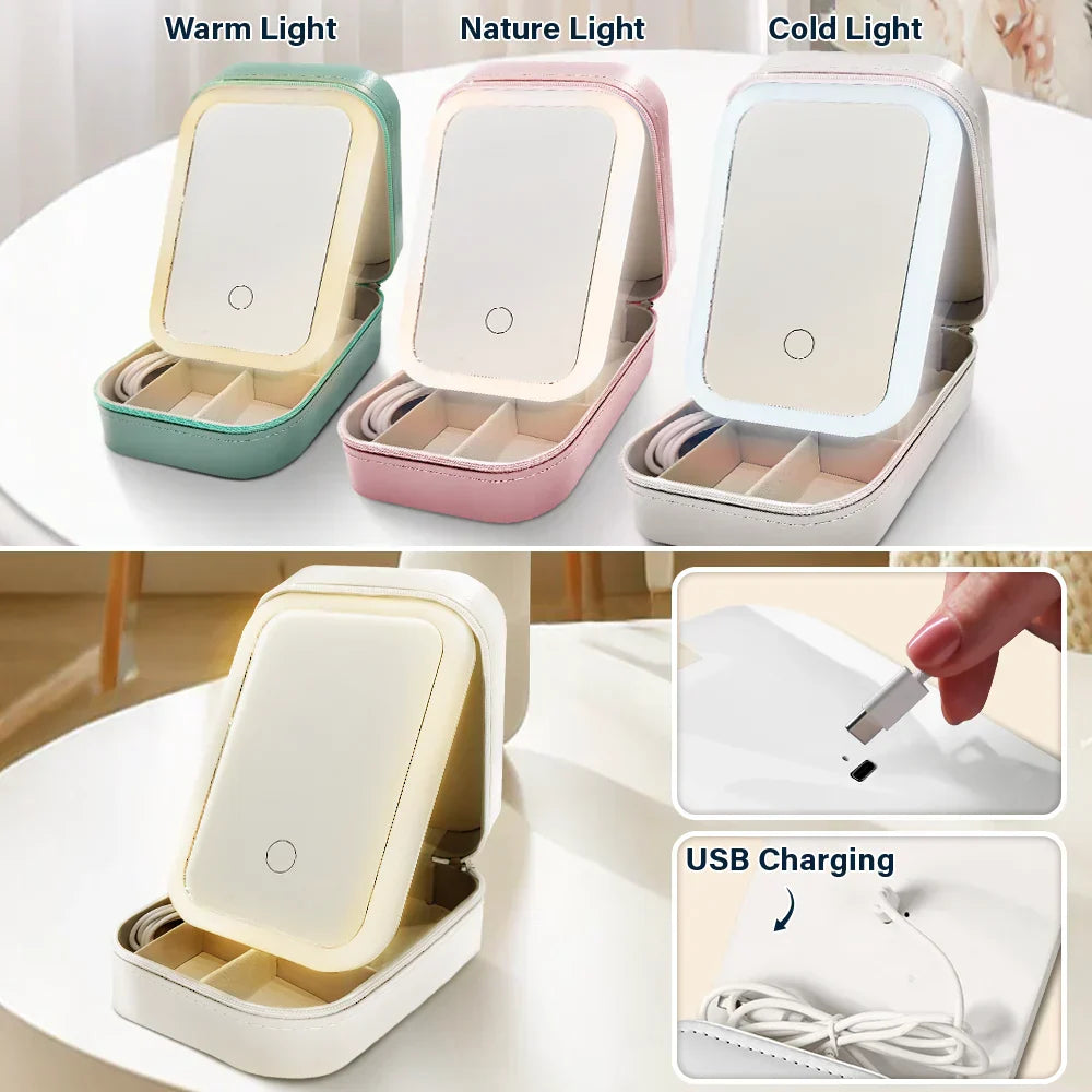 You Are Beautiful Christians - Personalized Makeup Box With LED Mirror