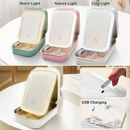 You Are Beautiful Christians - Personalized Makeup Box With LED Mirror