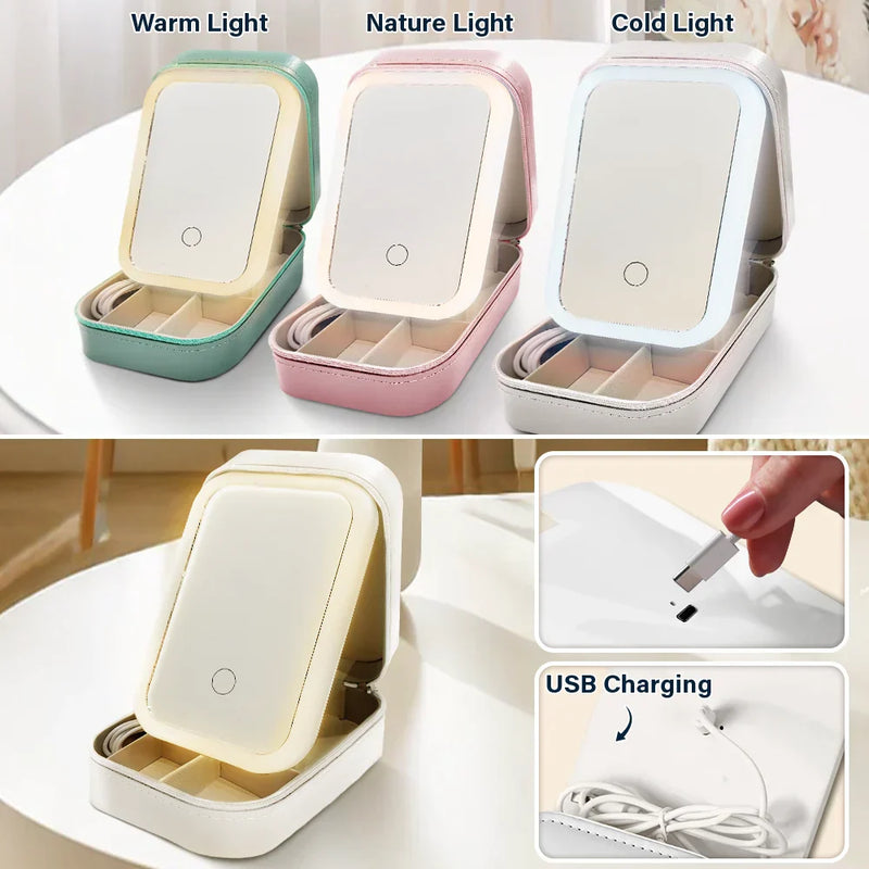 Grow An Old Friend - Personalized Makeup Box With LED Mirror