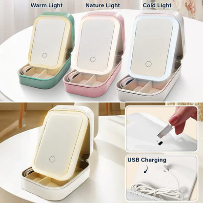 Grow An Old Friend - Personalized Makeup Box With LED Mirror