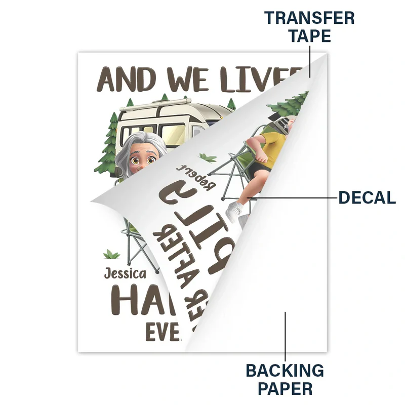 Making Memories One Campsite At A Time - Personalized Decor Decal