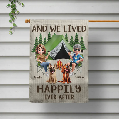 Making Memories One Campsite At A Time Dog - Personalized Flag