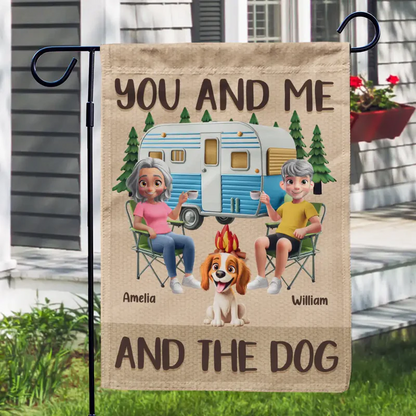 Making Memories One Campsite At A Time Dog - Personalized Flag