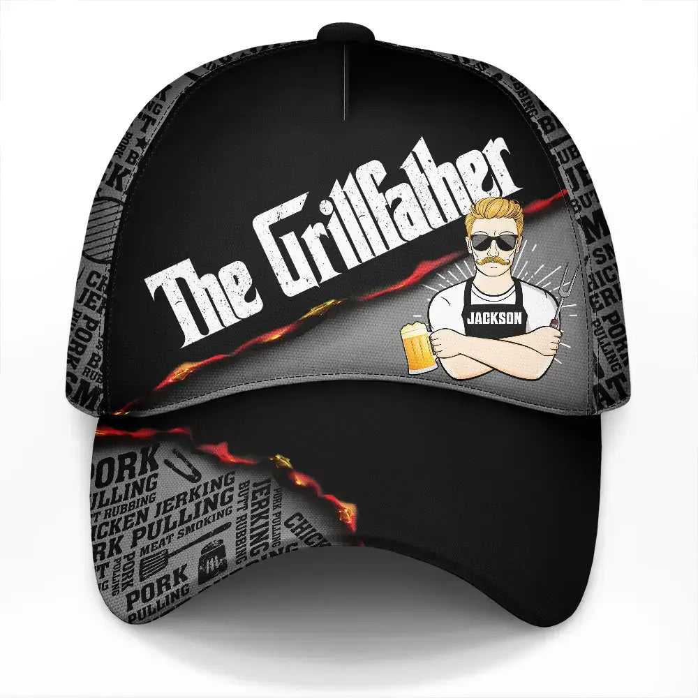 Meat Smoking Grillfather - Personalized Classic Cap Hat The Next Custom Gift