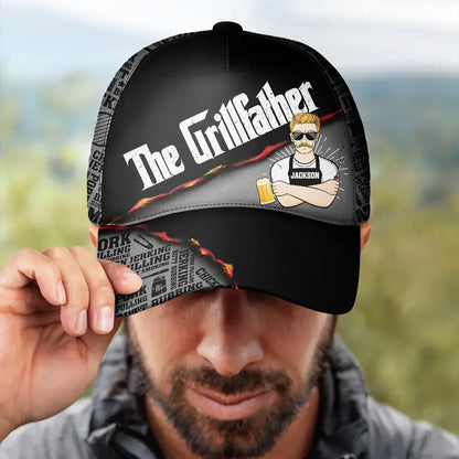 Meat Smoking Grillfather - Personalized Classic Cap Hat The Next Custom Gift