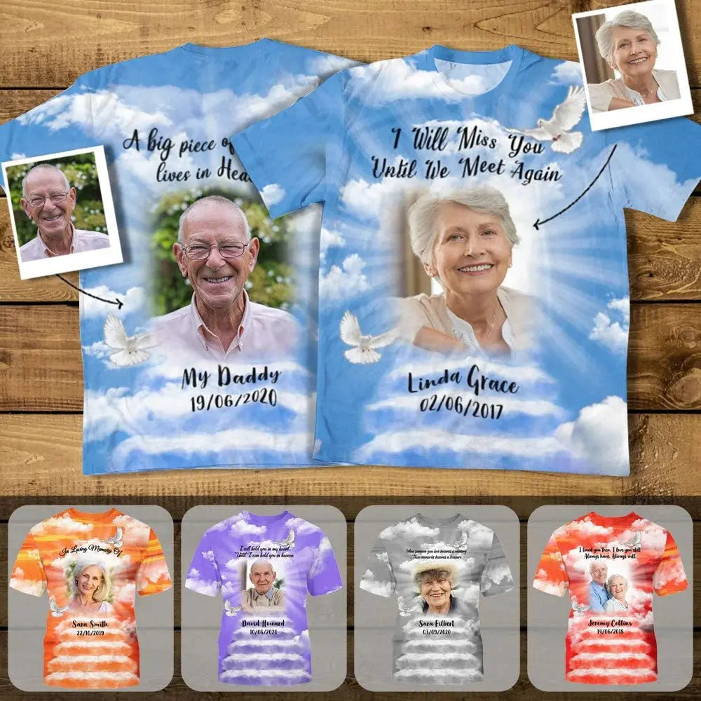 Memorial - Loving Memories - Personalized T-shirt Shirts & Tops The Next Custom Gift