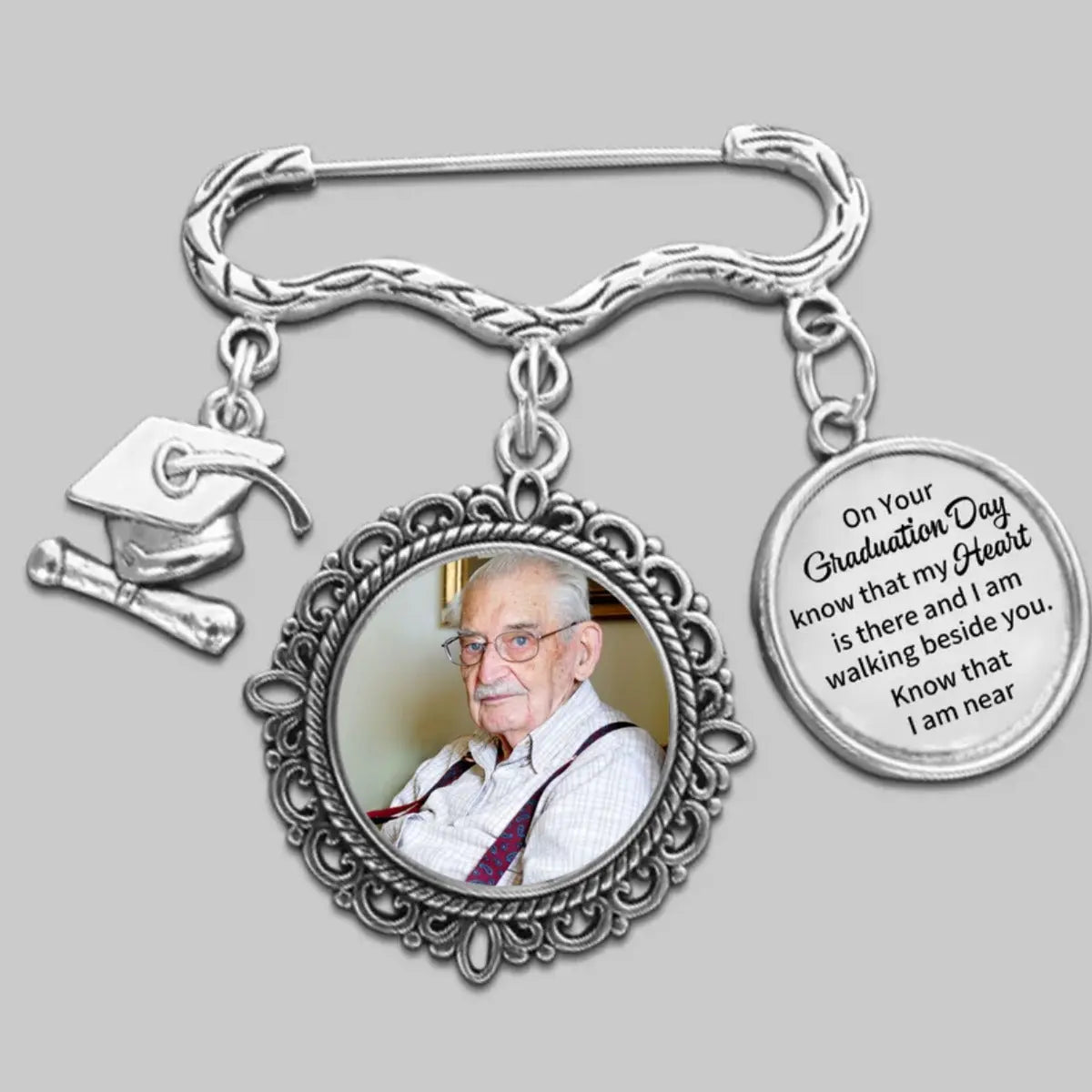 Memorial - On Your Graduation Day - Personalized Memorial Pin Memorial Pin The Next Custom Gift