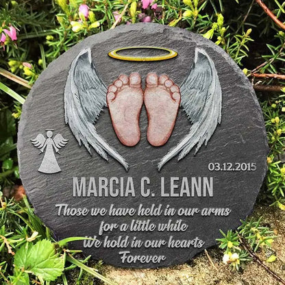 Memorial - We Have Held In Our Arms For A Little While - Personalized Memorial Stones(AQ)