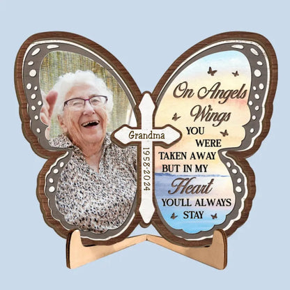 Memorial - You Will Always Be In My Heart - Personalized Wooden Plaque - The Next Custom Gift  Wooden Plaque