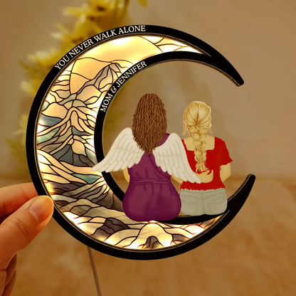 Memorial Always With You - Personalized LED Light Wooden Plaque