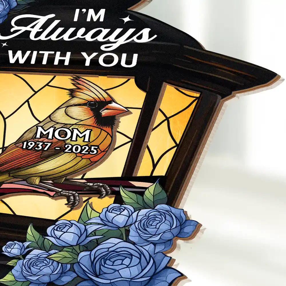 Memorial Cardinal Lantern - Personalized Plug-in Night Light