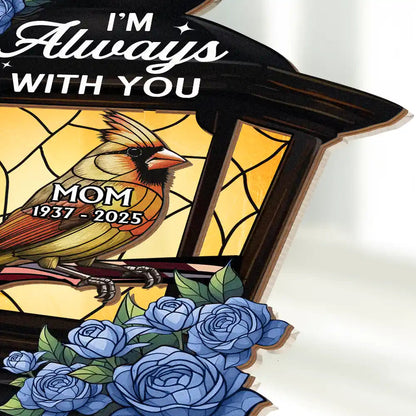 Memorial Cardinal Lantern - Personalized Plug-in Night Light