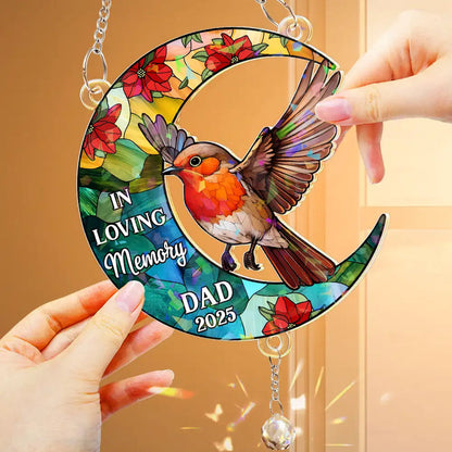 Memorial I'm Always With You - Personalized Rainbow Suncatcher With Crystal Ball Prism