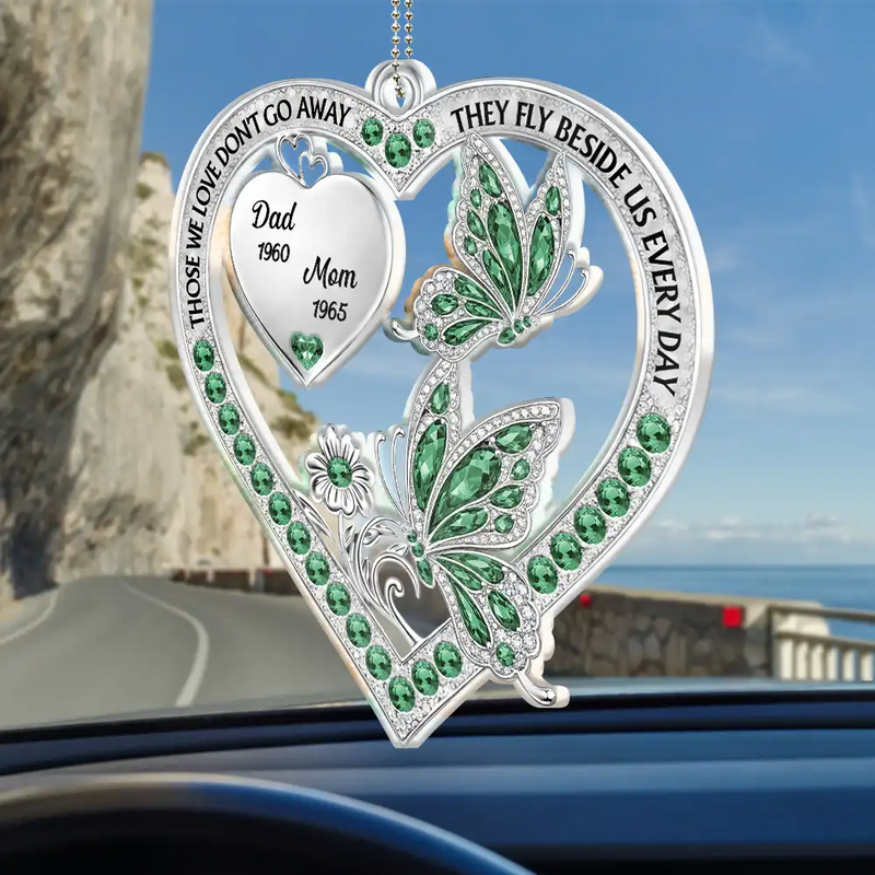 Memorial Your Wings Were Ready 3D Effect - Personalized Acrylic Car Hanger