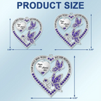 Memorial Your Wings Were Ready 3D Effect - Personalized Acrylic Car Hanger