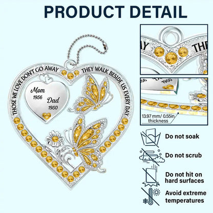 Memorial Your Wings Were Ready 3D Effect - Personalized Acrylic Car Hanger