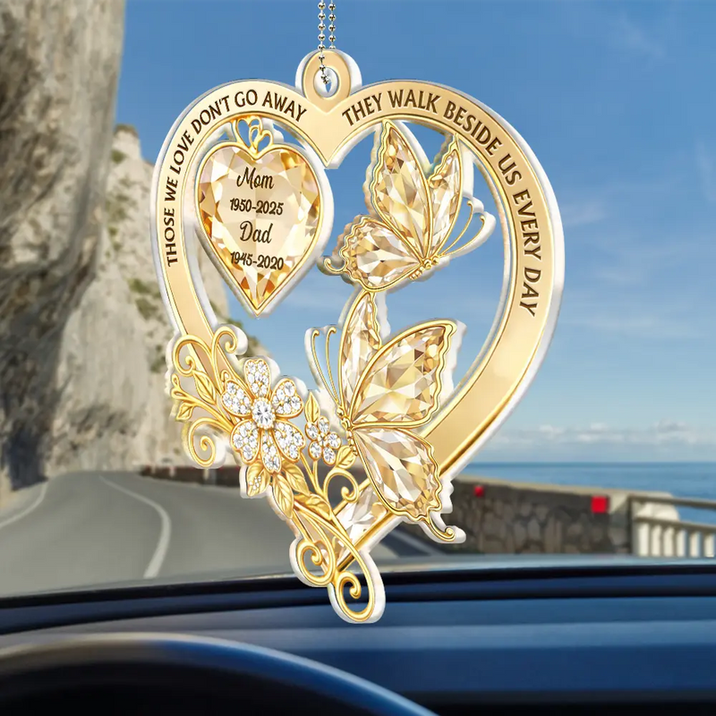 Memorial Your Wings Were Ready Diamond 3D Effect - Personalized Acrylic Car Hanger