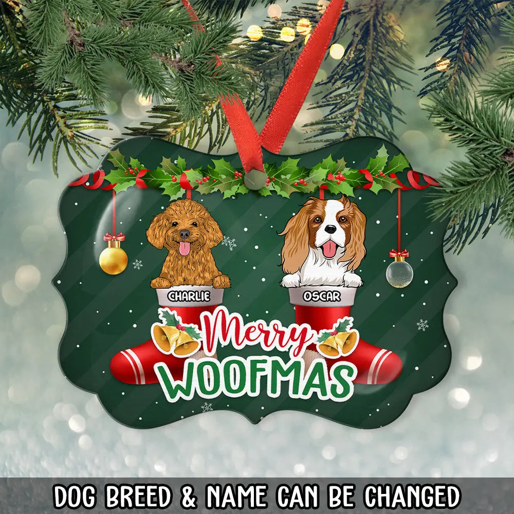 Merry Woofmas - Personalized Custom Acrylic Ornament Ornament The Next Custom Gift