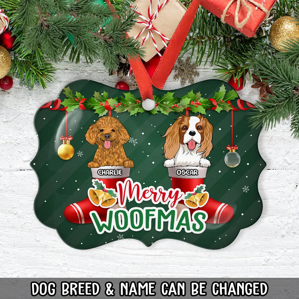 Merry Woofmas - Personalized Custom Acrylic Ornament Ornament The Next Custom Gift