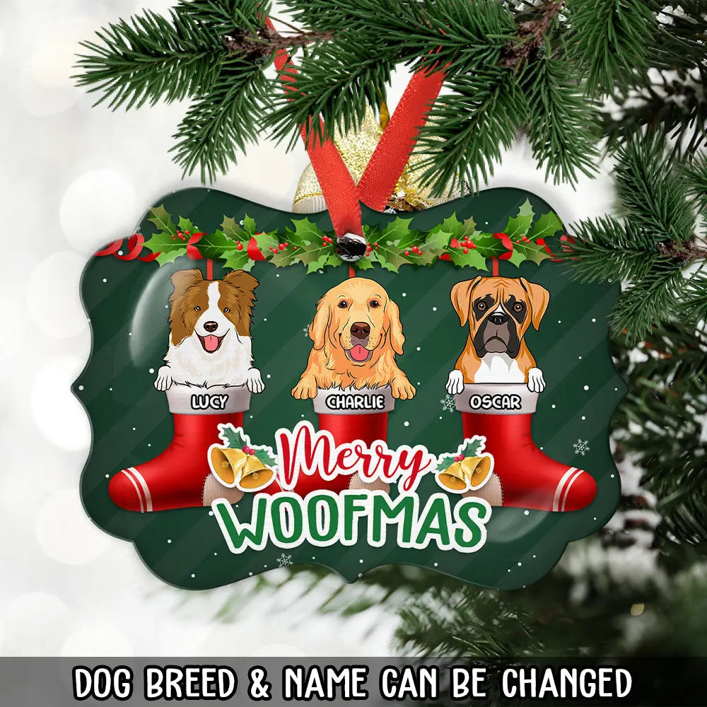 Merry Woofmas - Personalized Custom Acrylic Ornament Ornament The Next Custom Gift