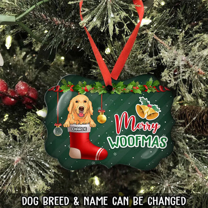 Merry Woofmas - Personalized Custom Acrylic Ornament Ornament The Next Custom Gift