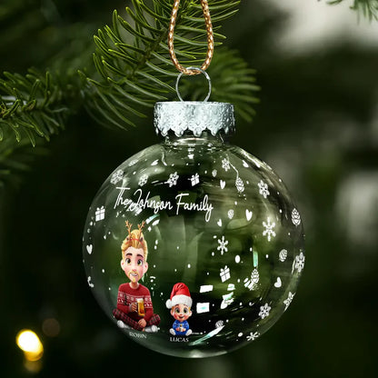 Merry Christmas My Family - Personalized Ball Ornament