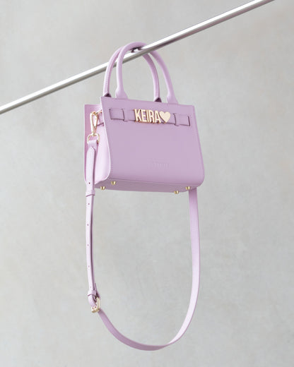 Mini Belt Tote in Baby Pink with Personalised Hardware